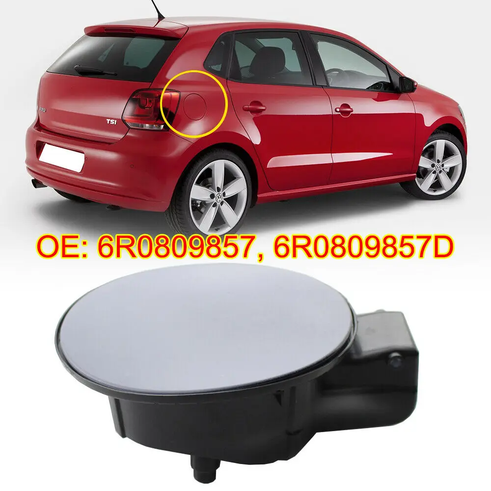 Car Fuel Filler Flap Tank Cover For Volkswagen Polo 6R 2010 2011 2012 2013 2014 2015 2016 2017 2018 6RD809857D 6R0 809 857 Parts