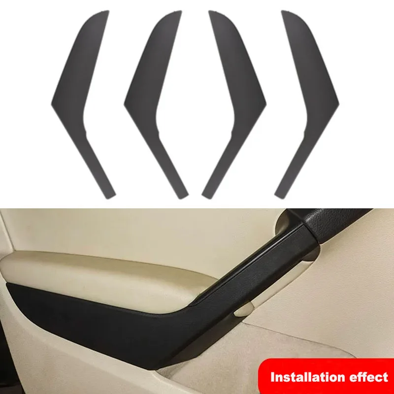 For VW Golf 6 MK6 2009-2013 Car Interior Door Black Left Right Handle Cover Trim 5K4868039A 5K4868040A