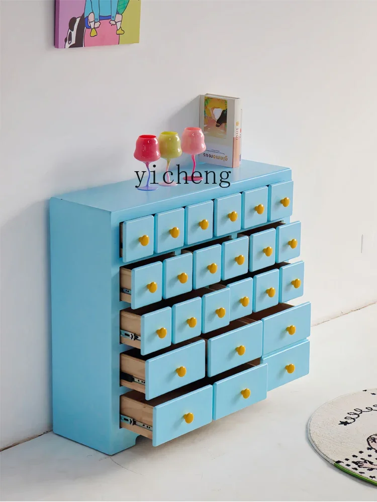 

TQH Chest of Drawers Household Living Room Drawer Entrance Cabinet Solid Wood Sideboard Bedroom Storage