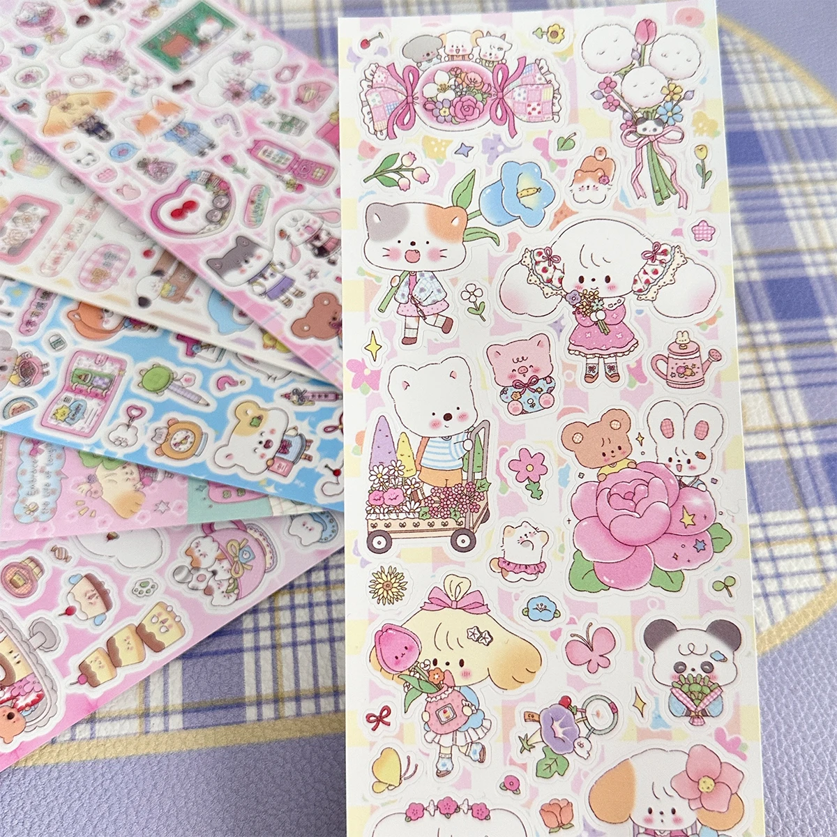 

Kawaii Animal Deco Sticker Set Cute Scrapbook Stationery Deco Stickers DIY Flakes Idol Card Stickers Journal Planner