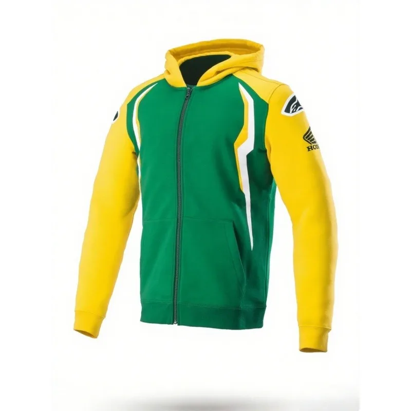 

Толстовка с логотипом HONDA Honda Wing, осенне-зимняя уличная одежда унисекс, повседневная версия, передний карман, капюшон на шнурке, серый пуловер