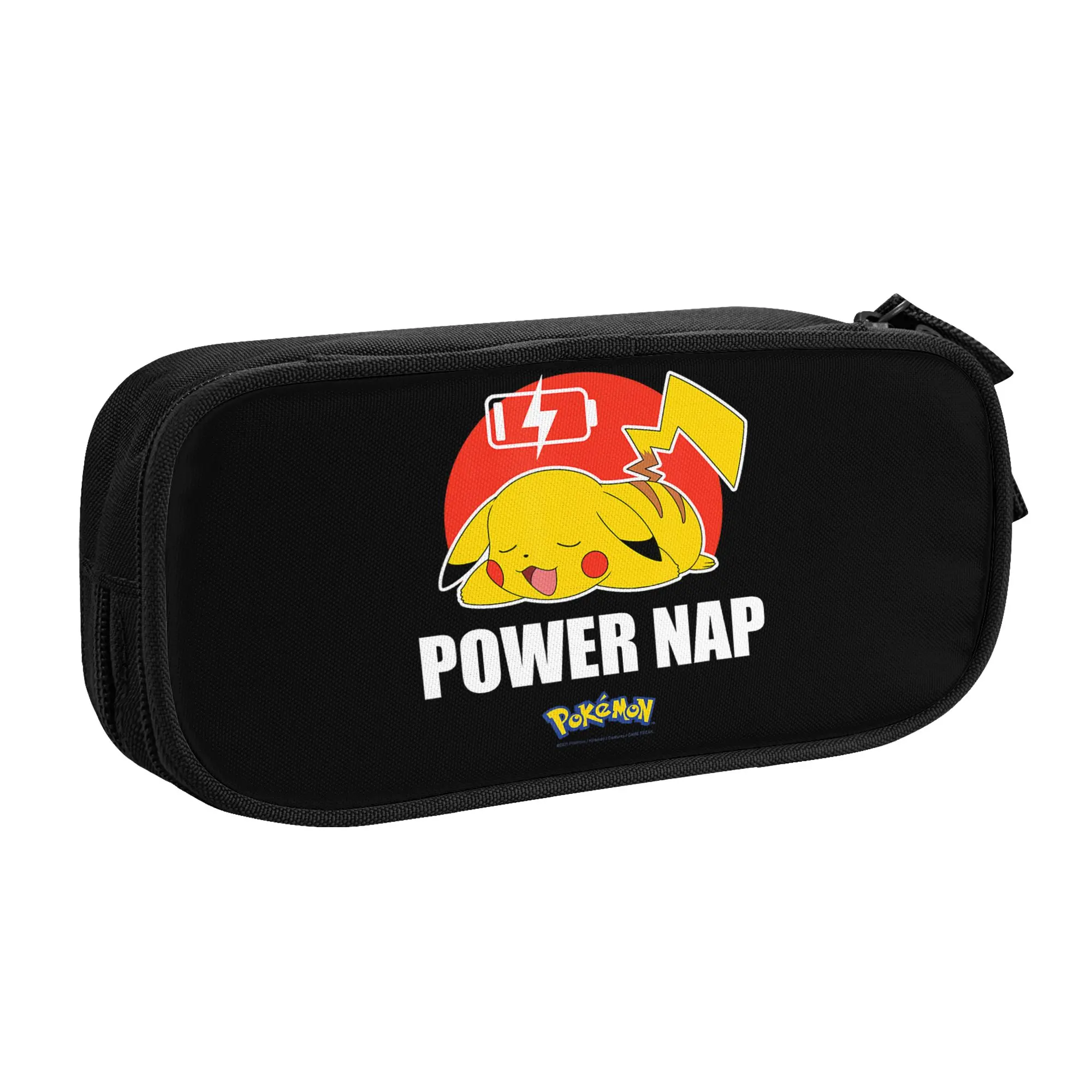 Large Capacity Bags for Child Cartoon Pokemon   Pikachu Power Nap  School Pencil Bag for Boys Gilrs Kids