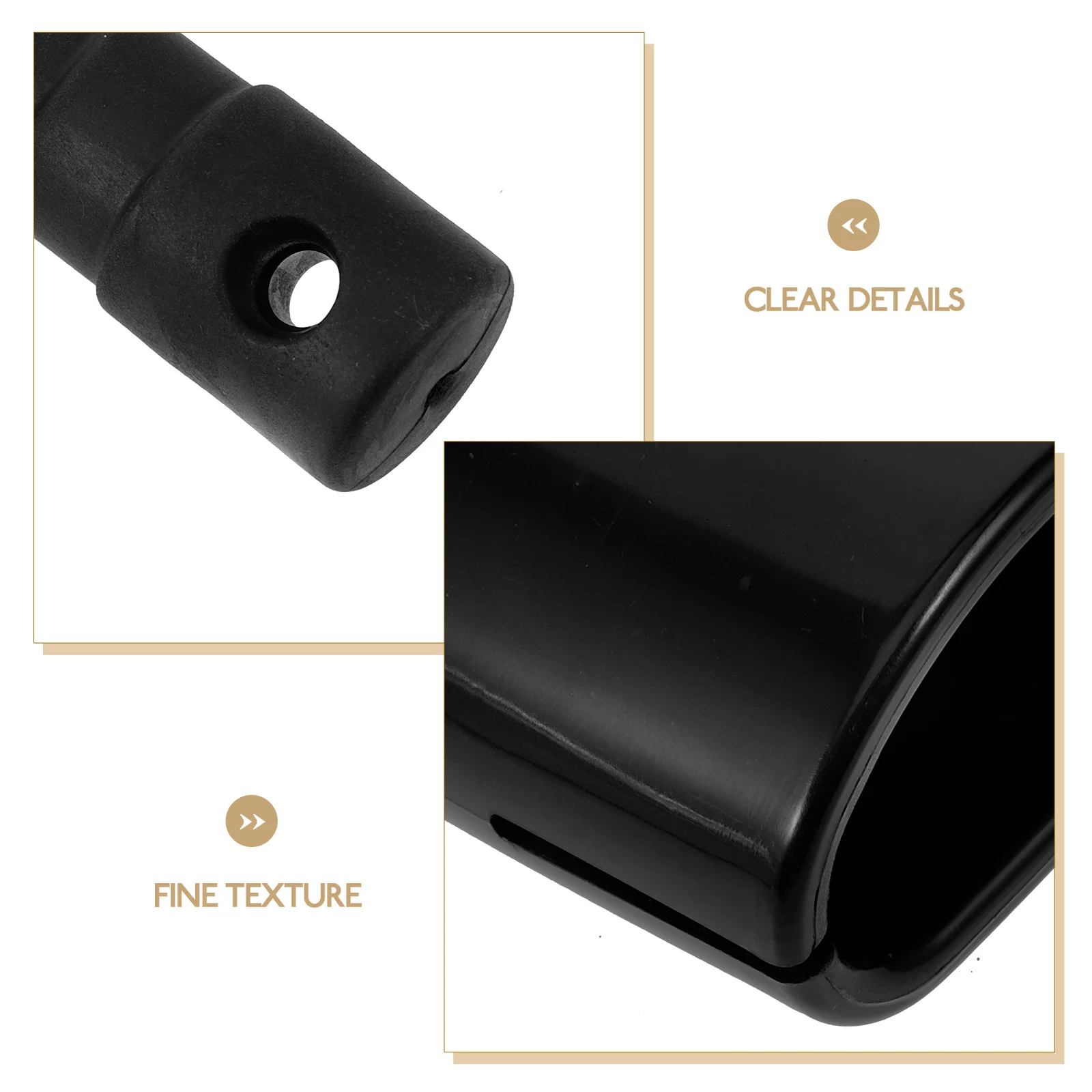 

Handheld Cowbell Noise Maker for Sporting Events Party Sports Black Metal Instrument Cheering
