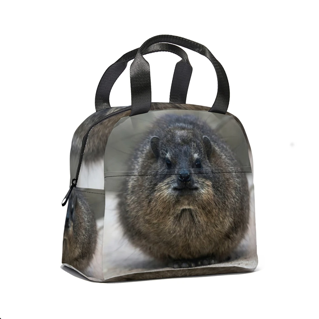 Rock Hyrax Lunch Bag for School Waterproof Picnic Thermal Cooler Insulated Lunch Box Women Kids Tote Bags