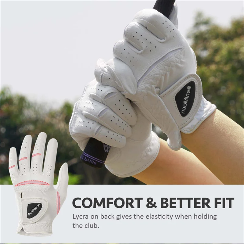 Golf Gloves for Men Left Right Hand Microfiber Soft Breathable Comfortable Fitting Golf Glove Non-Slip Durability Improved Grip