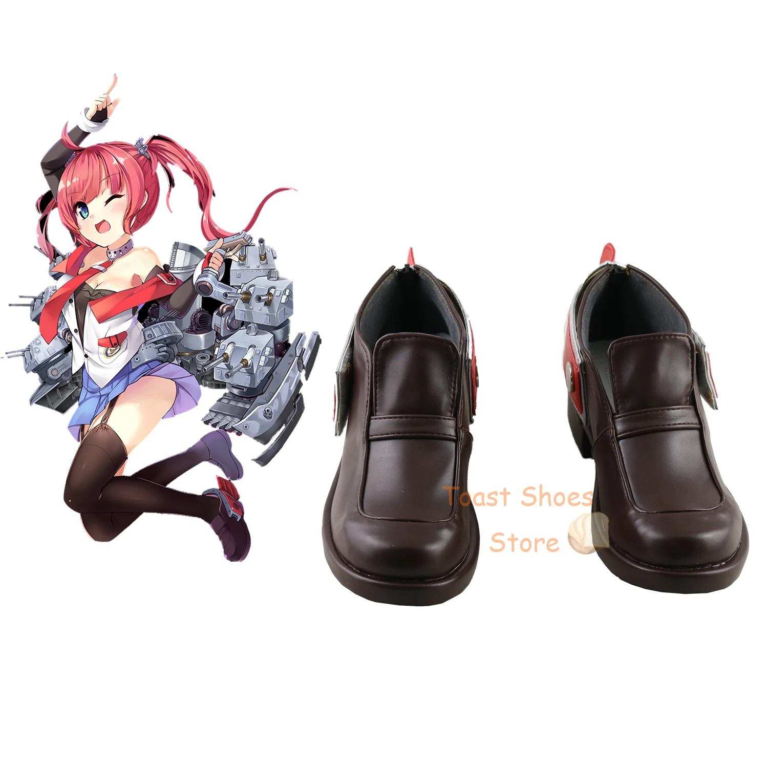 Game Azur Lane San Diego Cosplay Comic Anime Game for Con Halloween Party Cosplay Costume Prop Shoes