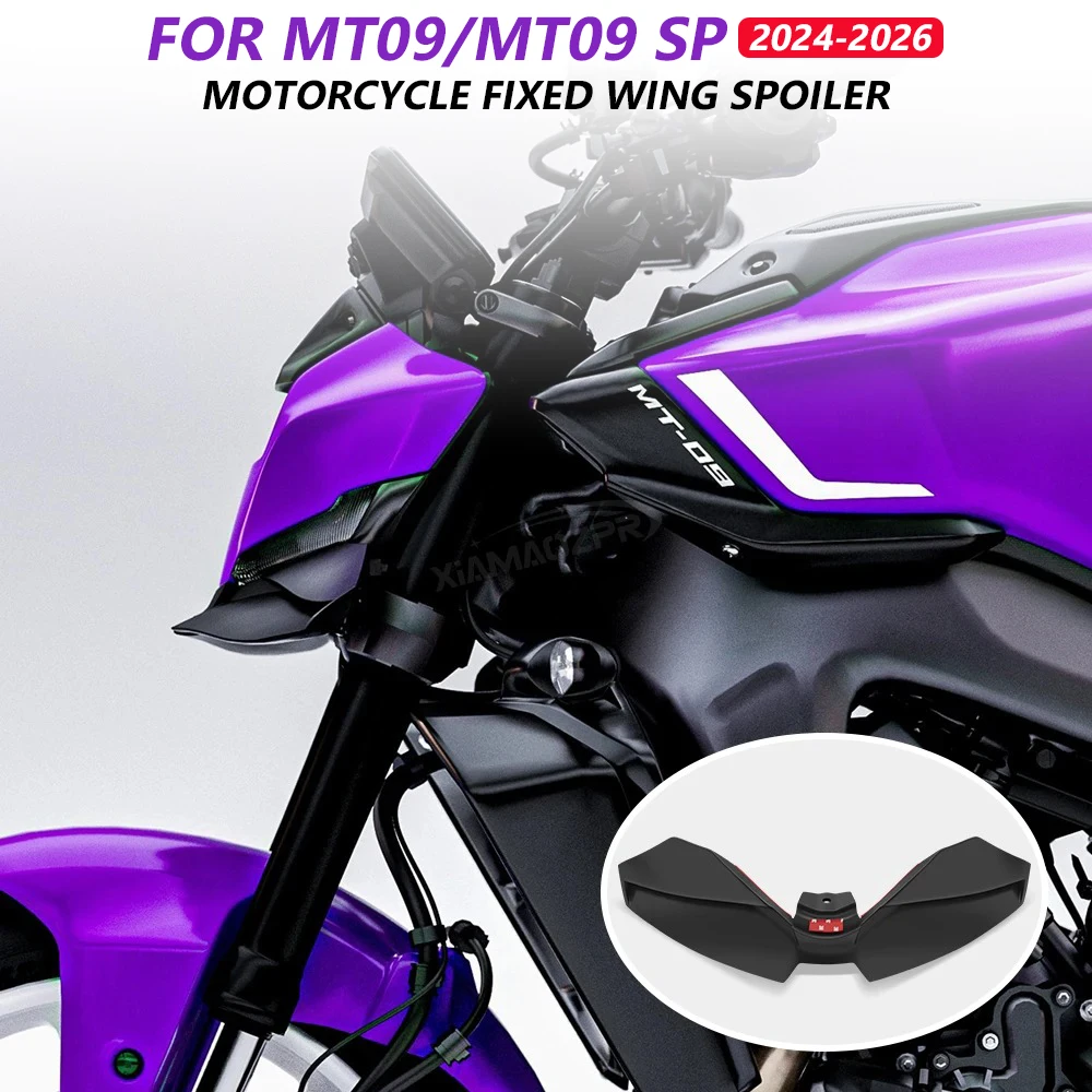 For Yamaha MT-09 MT09 SP 2024 2025 2026 Motorcycle Frontal Dynamic Stabilizer Downforce Fin Side Fairing System Wind Wing Kit