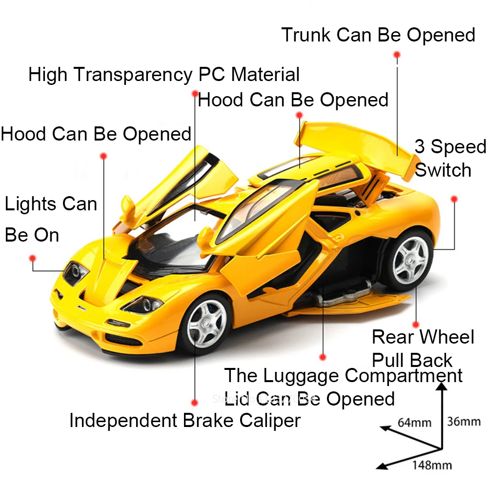 1:32 F1 Mitsubishi Evolution Alloy Supercar Model Diecast Toy Doors Opened Miniature Cars Sound Light Pull Back Vechie Kids Gift
