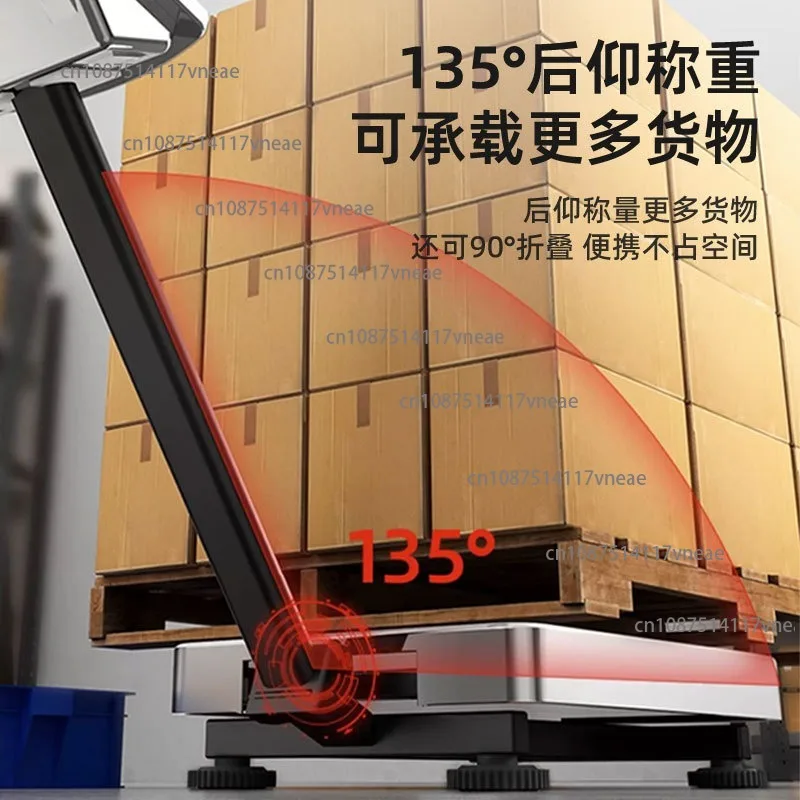 300KG High-Precision Electronic Scale - Waterproof Counter Scale for Vegetable Sales