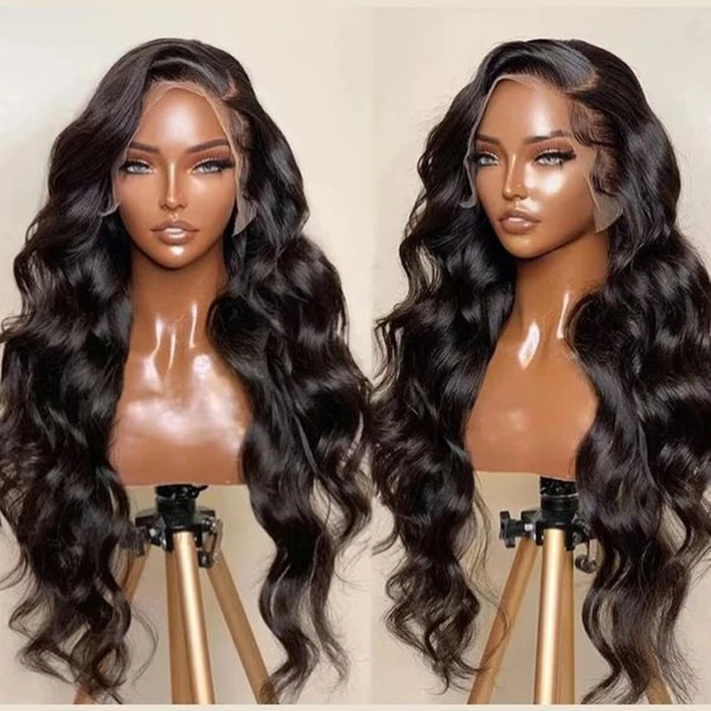 Peruki typu 13x4 HD Lace Frontal, peruki 13x6 Body Wave ze 100% ludzkich włosów dla kobiet, peruki z ludzkich włosów z wstępnie wyskubaną linią włosów, brazylijskie peruki na wyprzedaży.