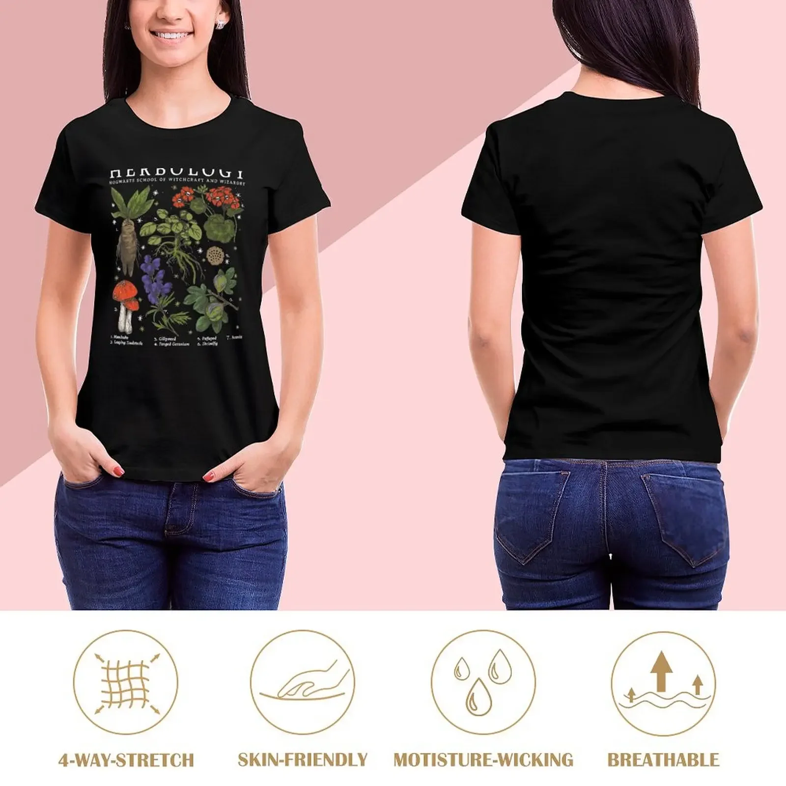 Herbology Plants T-Shirt Aesthetic clothing tees shirts graphic tees Short sleeve tee Woman clothing