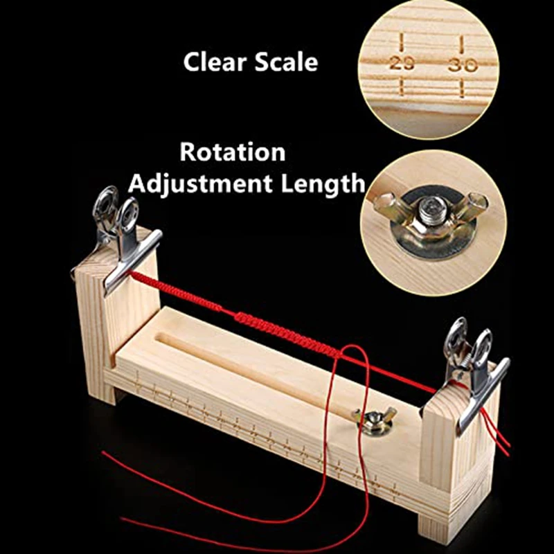 Support de fabrication de bracelets en forme de U, gabarit de fabrication de bracelets, cadre en bois, kit d'outils de bricolage pour tressage de bracelets