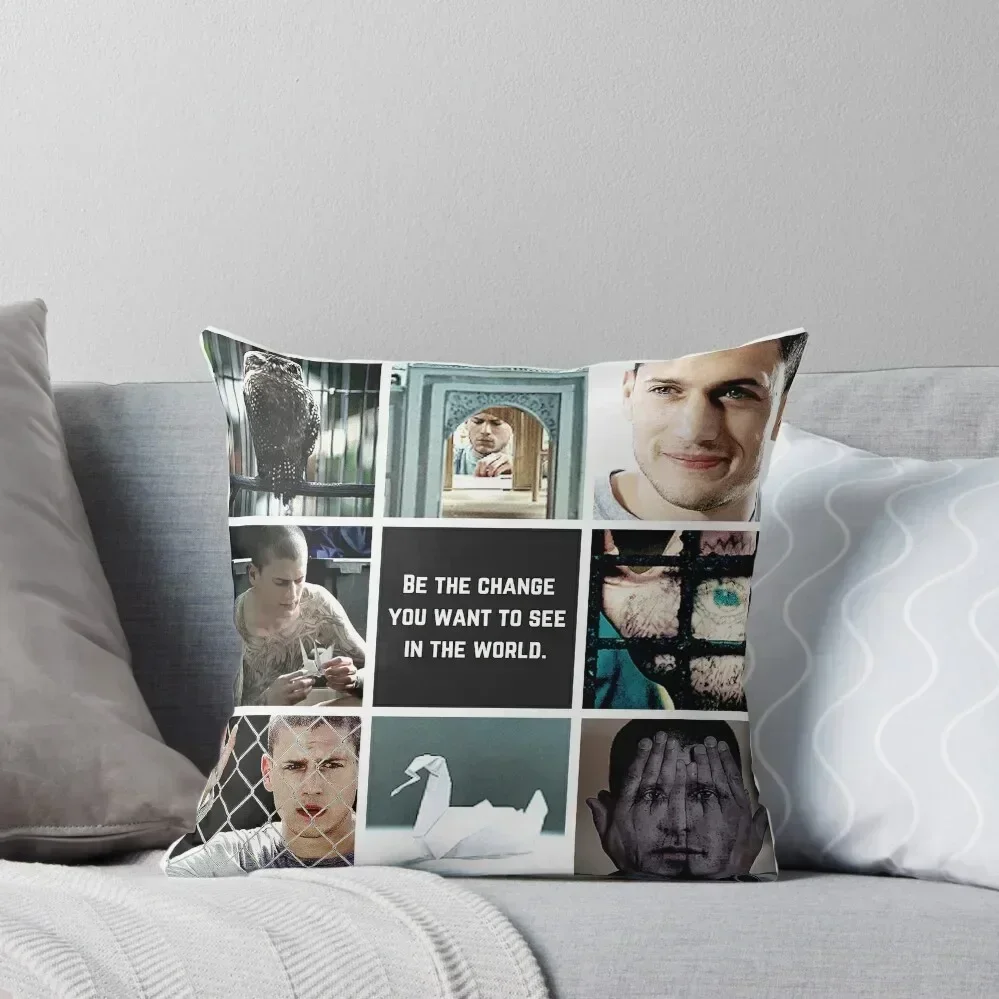 

Aesthetic: Michael Scofield Throw Pillow Christmas Covers For Cushions pillow cover luxury pillowcases for sofa cushions pillow