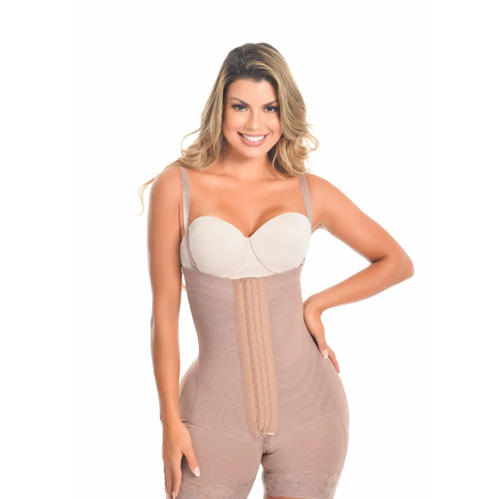 High Waist Tummy Control Butt Lifting Booty Shaper Short Front Hooks Sheath Slimming Fla High Compression Shapewear