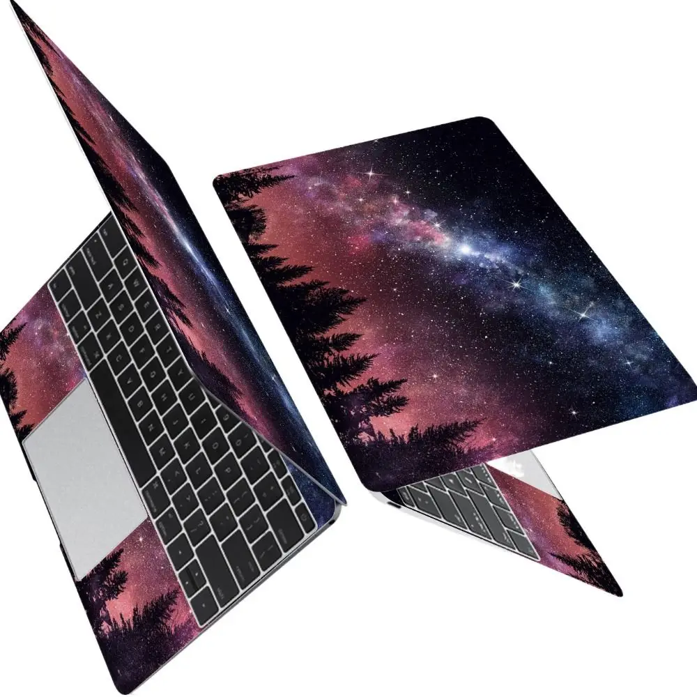 

Galaxy Series 15inch Laptop Stickers Skins DIY A+C Side Notebook Computer Cover Skin Universal PVC Ultrabook Decorate Decal