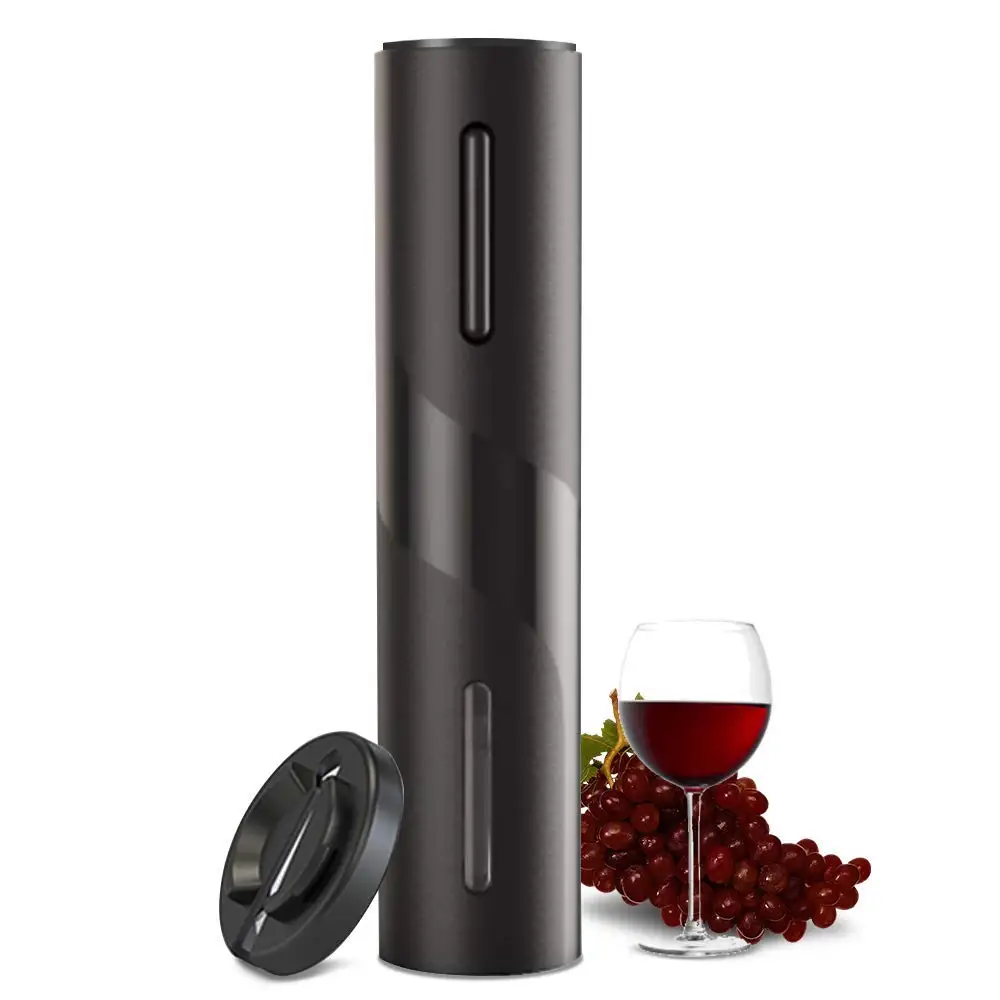 

Electric Wine Opener, Battery Operated Wine Bottle Openers with Foil Cutter, One-click Button Corkscrew Remover for Home Kitchen