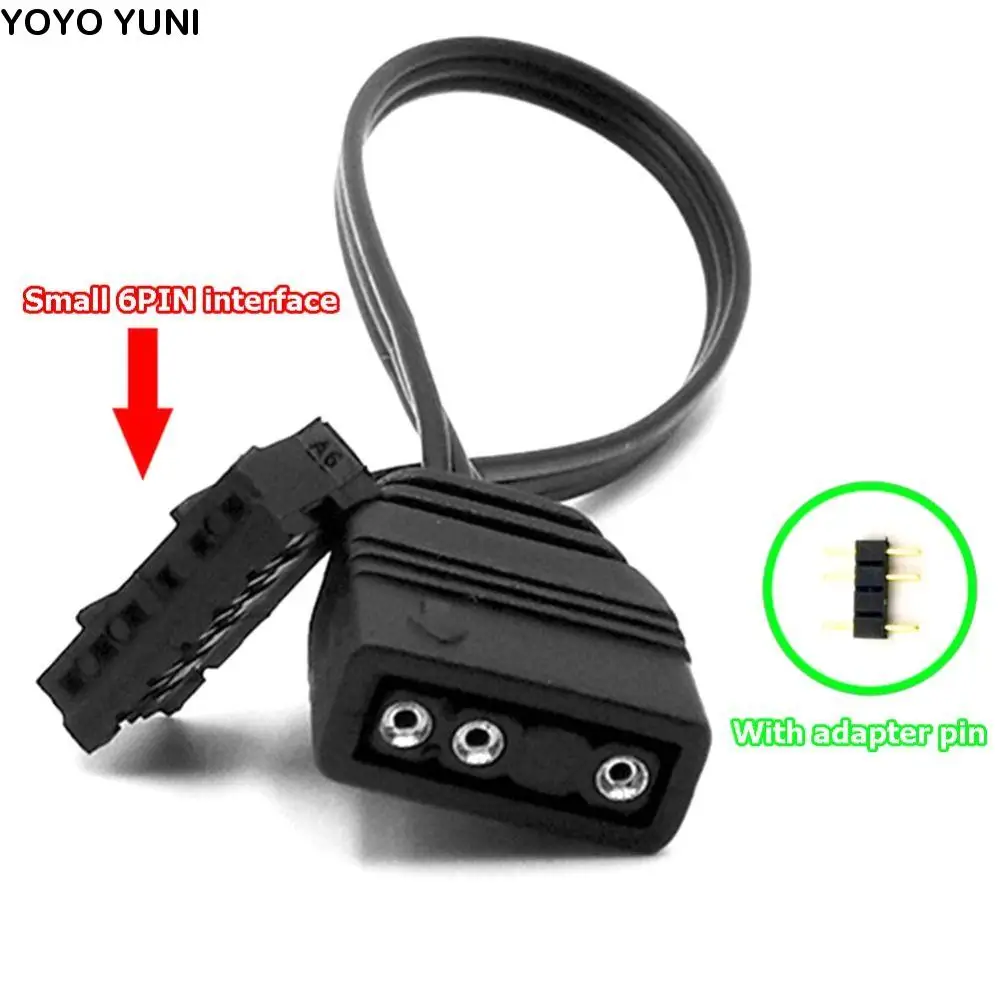 

With Adapter Pin 5V Fan Converter Cable Fan 3pin Fan Cable Fan Controller Adapter Cable 3pin To 4pin 6pin Adapter