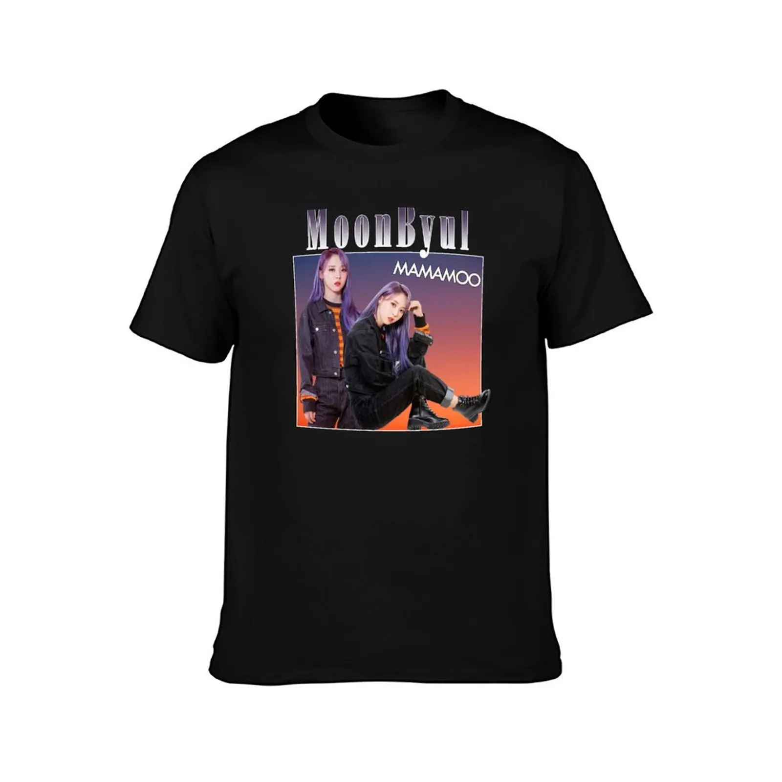 Moonbyul MAMAMOO Vintage T-Shirt Summer Casual Cotton Tee Oversized Streetwear Tops Vintage Graphic Print Unisex Men Women