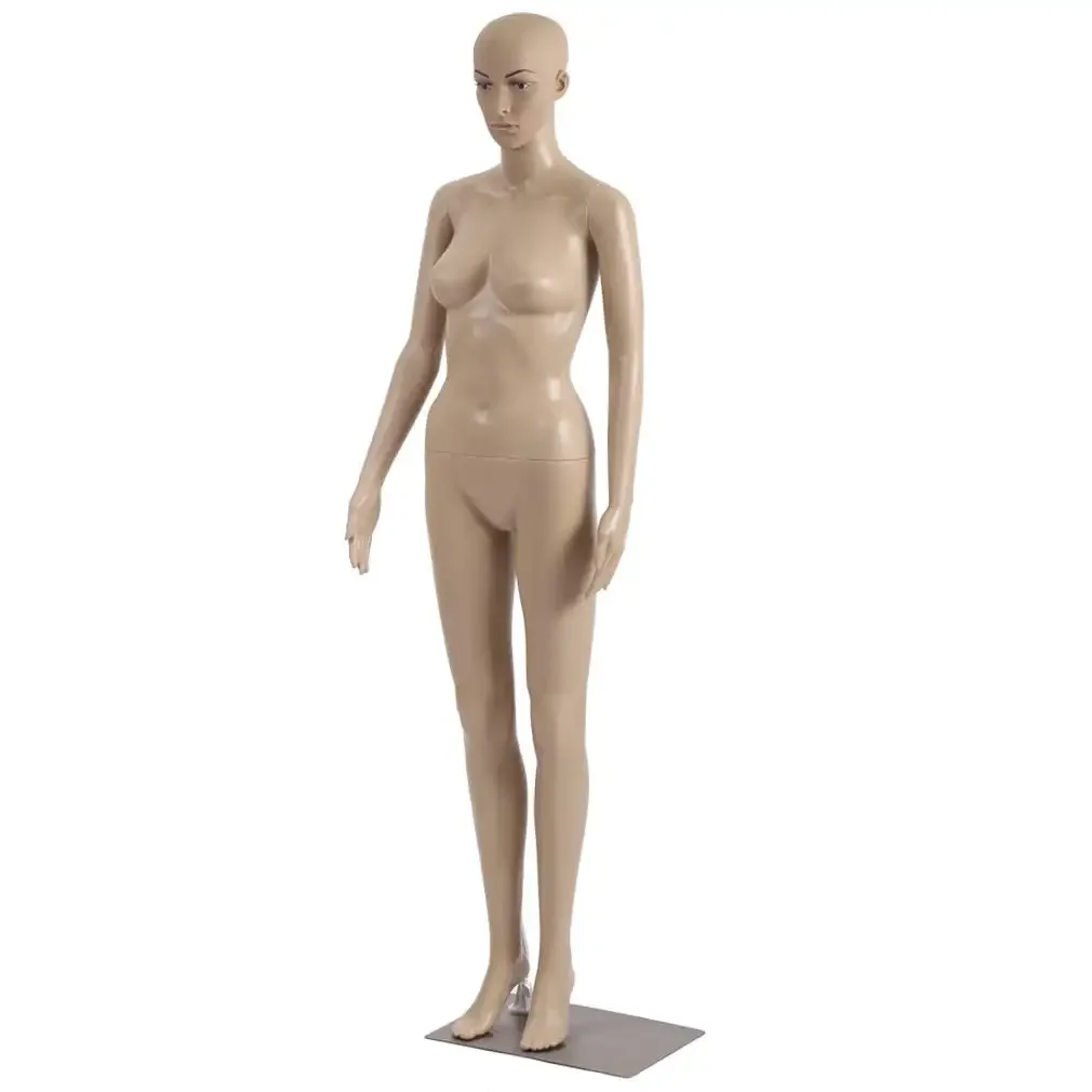 

Female Dress Form Realistic Mannequin, 69", Beige