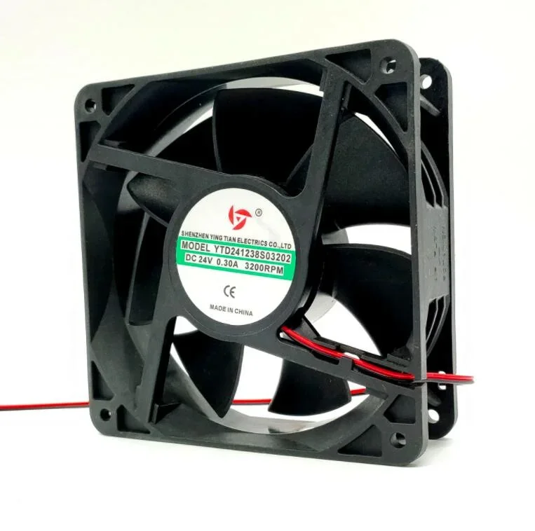 

Original YTD241238S03202 cooling fan 12cm DC24V 0.30A 3200RPM two-wire fan