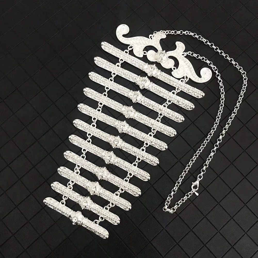

Vintage Metal Necklaces Handmade Made Wedding Accessories Kaftan Caftan Necklace Jewelry for Women