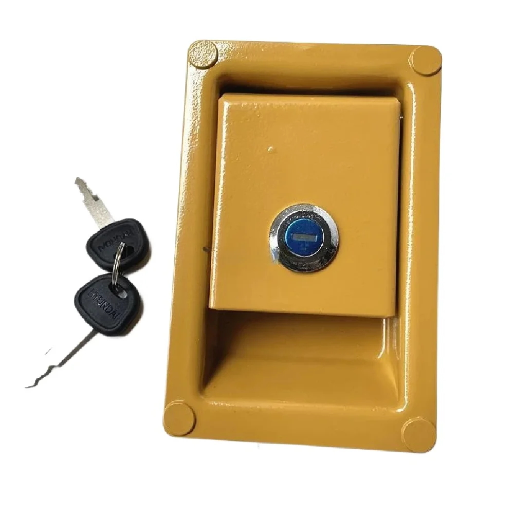 

For Excavator Hyundai R150/210/215/225/305/335-5-7 Excavator Door Lock Side Cover Lock Hydraulic Pump Side Door Whit Key