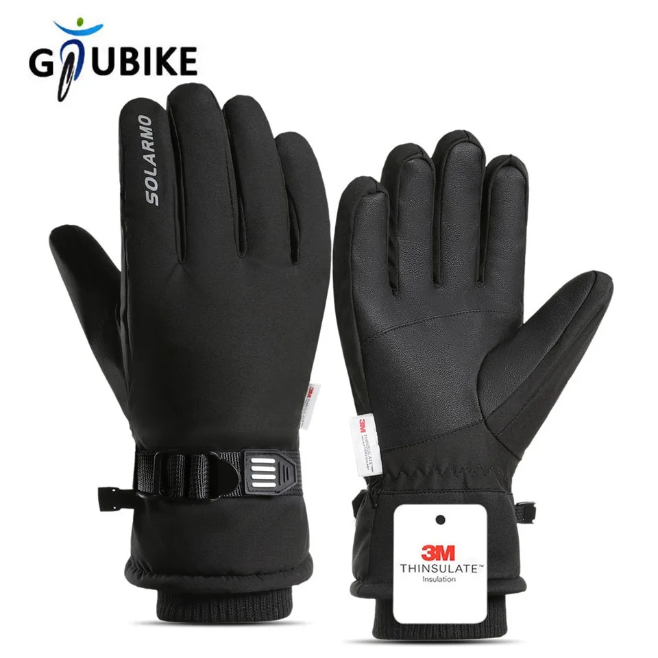 AliExpress GTUBIKE Cycling Gloves Winter Touch Screen Motorcycle Gloves Outdoor Scooter Windproof Riding Ski Gloves Warm Bike Gloves