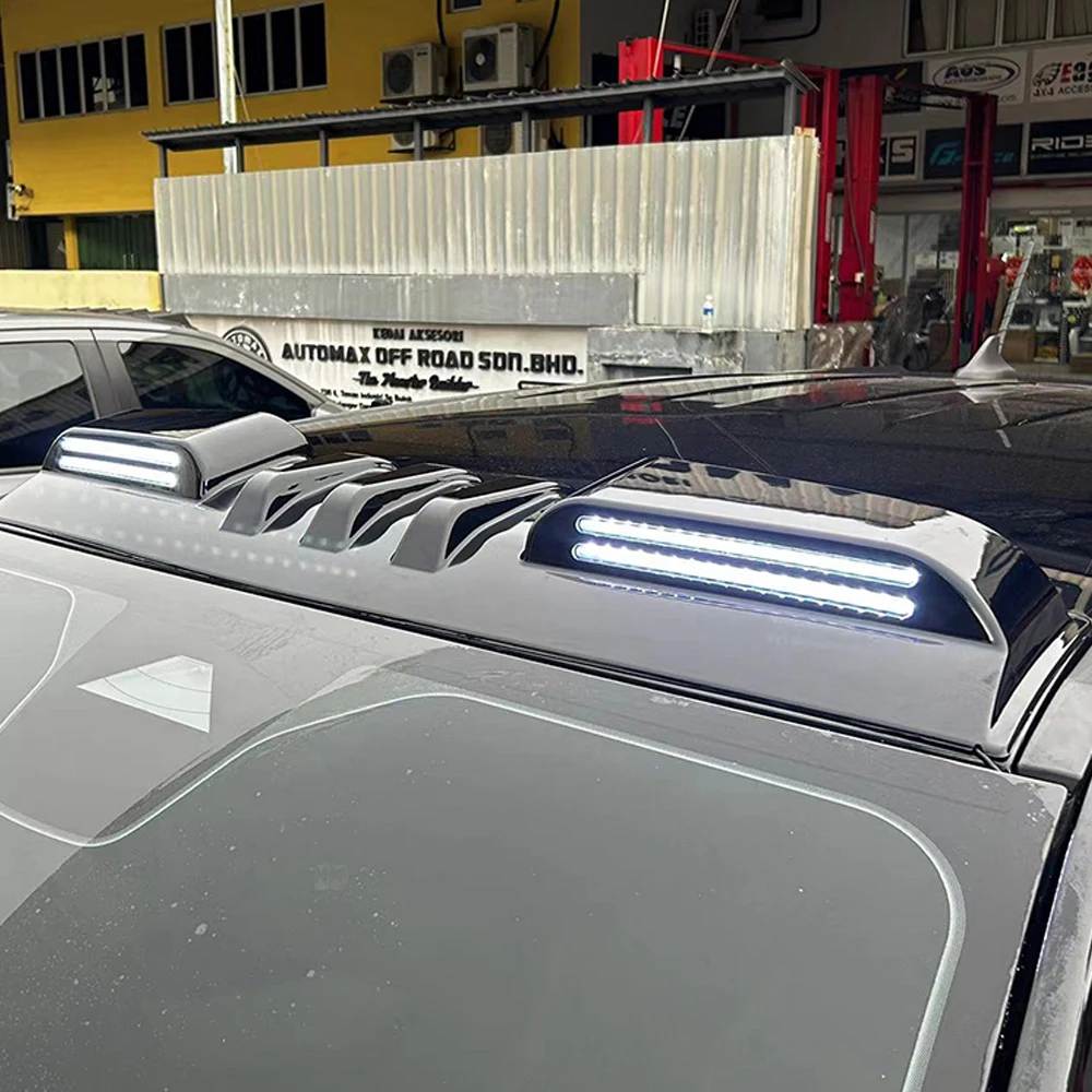 Luz de Teto para Carro Pickup Ford Ranger T9 2023-2026, Holofote Externo com Sinal de Direção Branco e Amarelo, Luz LED para Rack de Teto e Spoiler