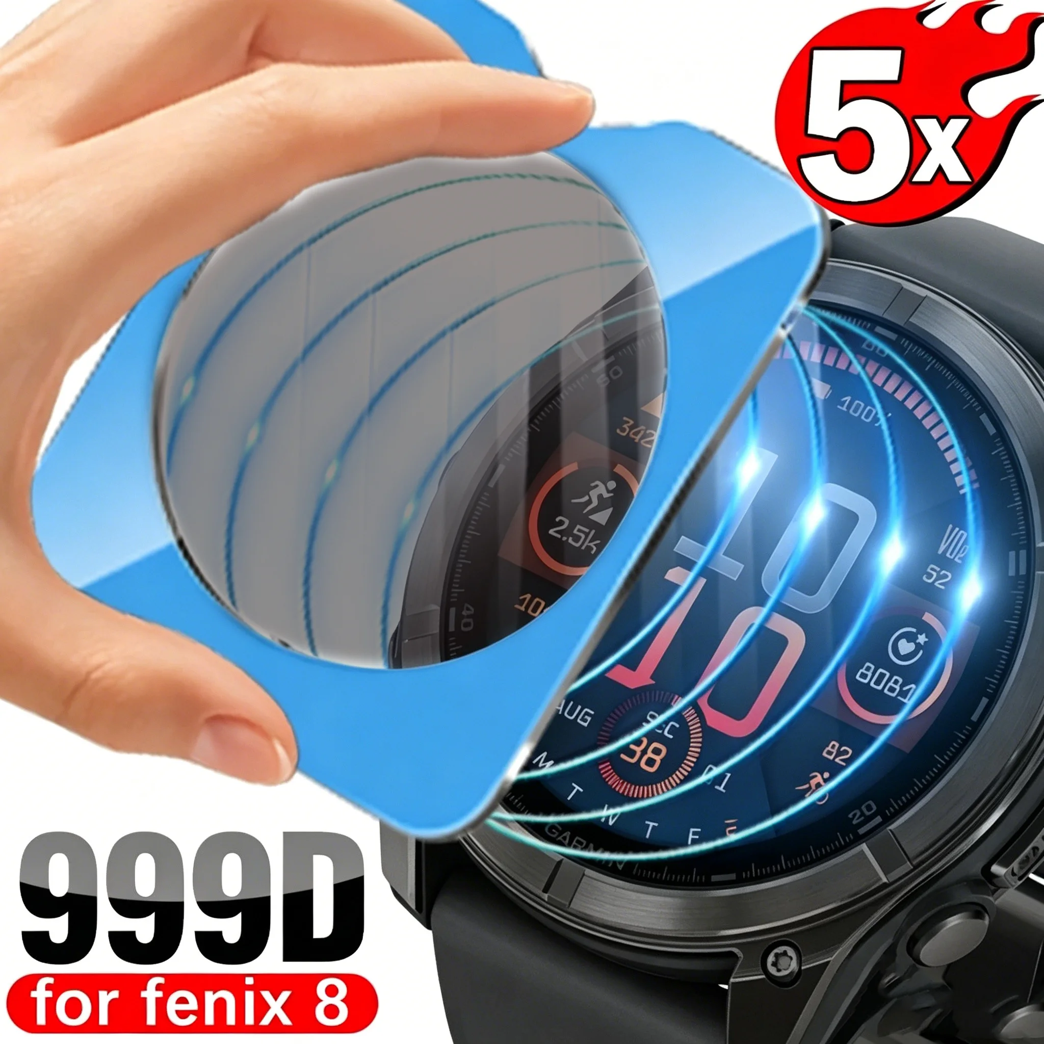 

Privacy Tempered Glass Screen Protector for Garmin Fenix8 AMOLED 47MM Film Auto Alignment Tool kit Anti-peep Fenix8 AMOLED 51MM