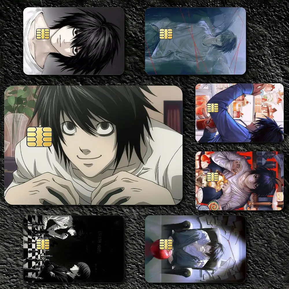 

L-Lawliet D-Death Note Sticker Decoration Creative Bank Card Bus Metro Waterproof Sticker