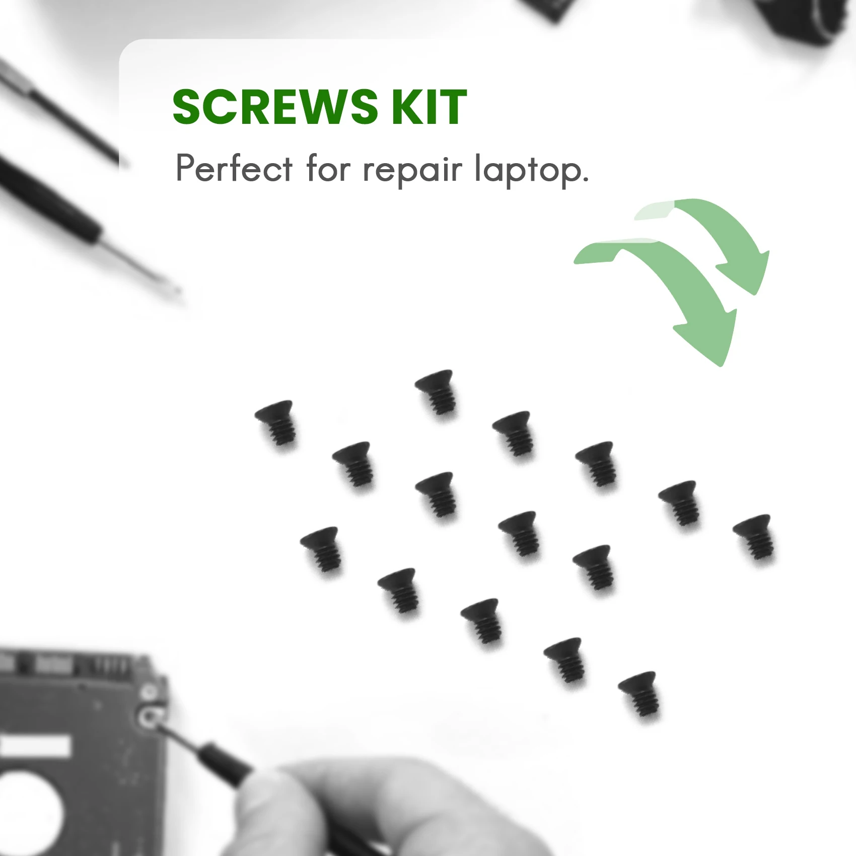 500Pcs Laptop Notebook Computer Screw Kit Set for Ibm Hp Dell Lenovo Samsung Sony Toshiba Gateway Acer