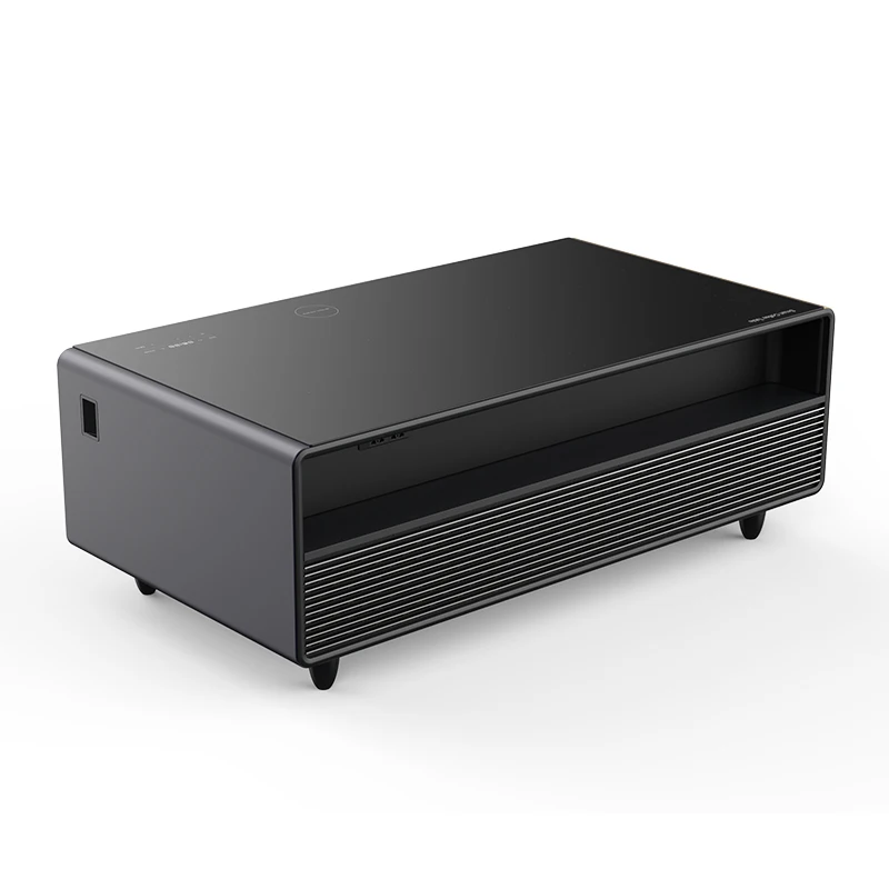 Coffee Table with Fridge and Speakers Smart Coffee Table with Refrigerator Built in Speakers Wireless Charging