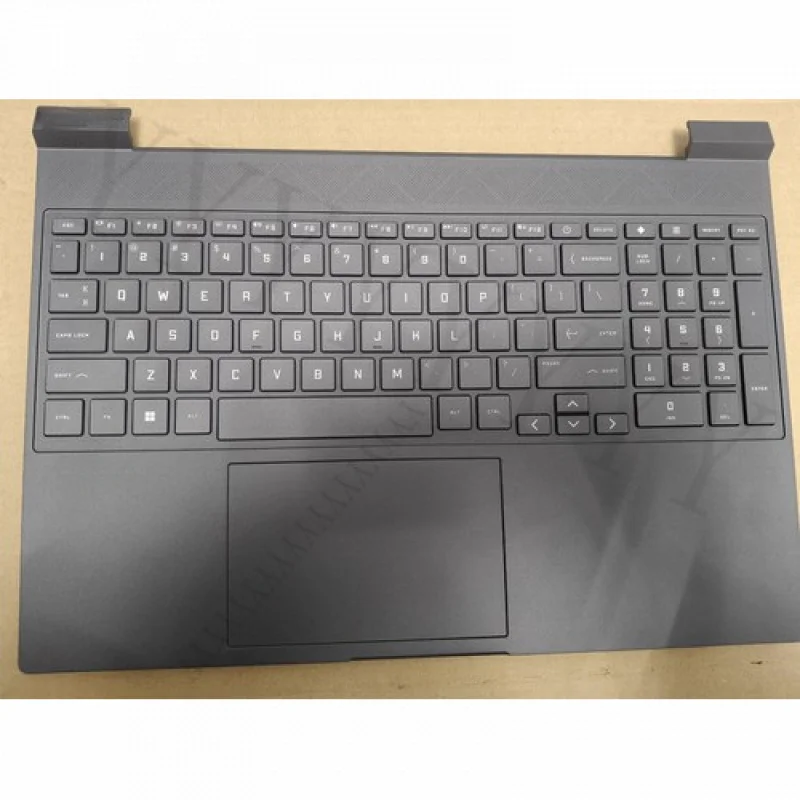 Y Y  Y  New Palmrest Upper Case US Backlit Keyboard TP For HP Victus 15-FA Gaming Laptop