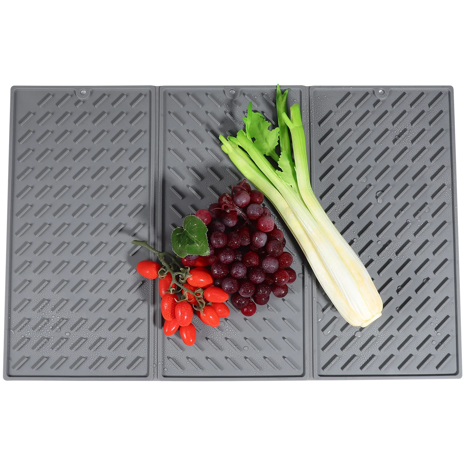 

Silicone Foldable Dish Drying Mat Flexible Kitchen Sink Mat Pot Pad Protective Countertop Drying Tray Dish Pad