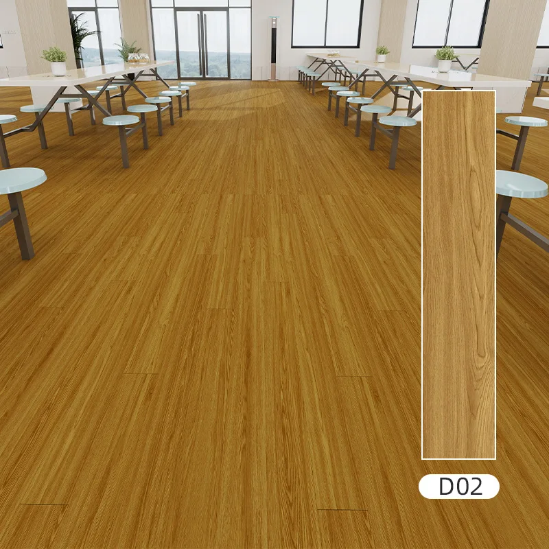 Plancher SPC étanche de haute qualité, hybride commerciale en vinyle, clic, résistant aux empreintes, résistant à l'usure pour salle de bain