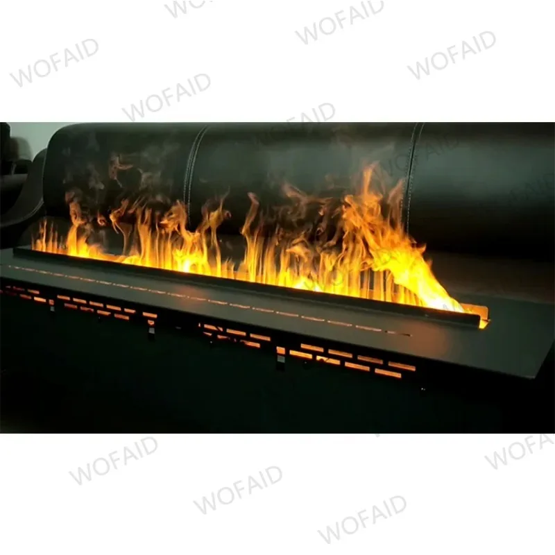 

3D Fireplace Water Steam Chimeneas Electric Fireplaces Insert 7 LED Flame Colors 5 Years Warranty,Best for Rental Property