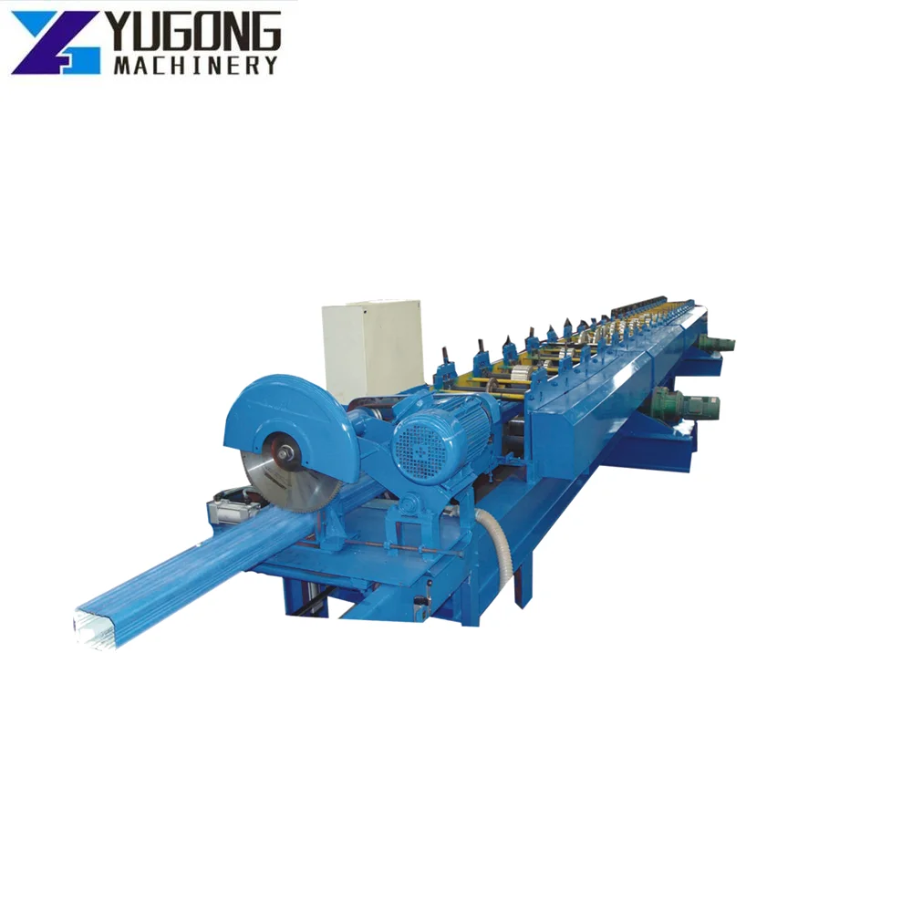 Tube Rain Gutter Downspout Downpipe Making Production Line Down Pipe Roll Forming Machine Light Gauge Steel Framing Machine