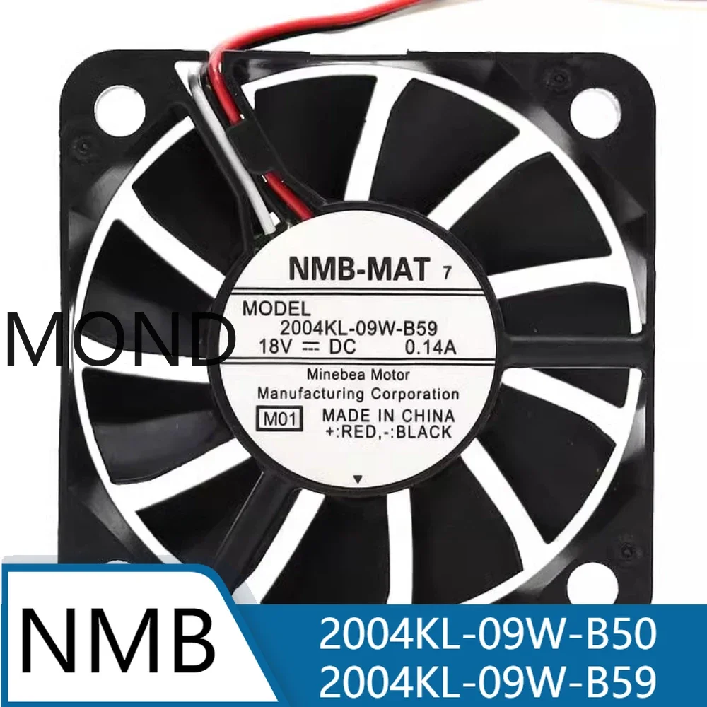 

2004KL-09W-B50 2004KL-09W-B59 Server Fan for NMB NMB-MAT High Air Flow Axial CPU Power Inverter Cooling Fan 5010 5CM 18V 0.14A