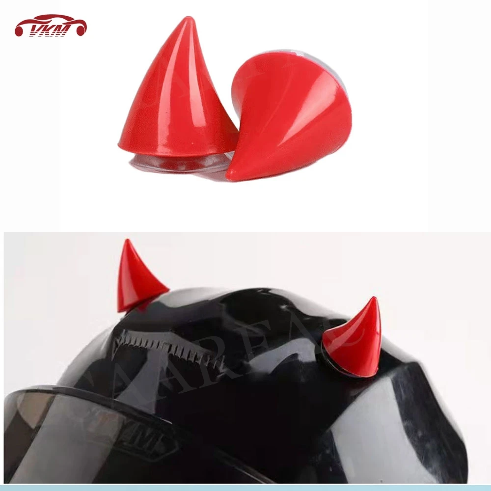 

Motorcycle, Electric Car, Helmet Decorative Accessories, Men and Women,Suction Cup Type Devil Horn Creative Personalized 2pcs