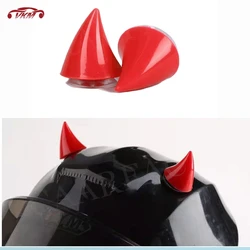 Motorcycle, Electric Car, Helmet Decorative Accessories, Men and Women,Suction Cup Type Devil Horn Creative Personalized 2pcs