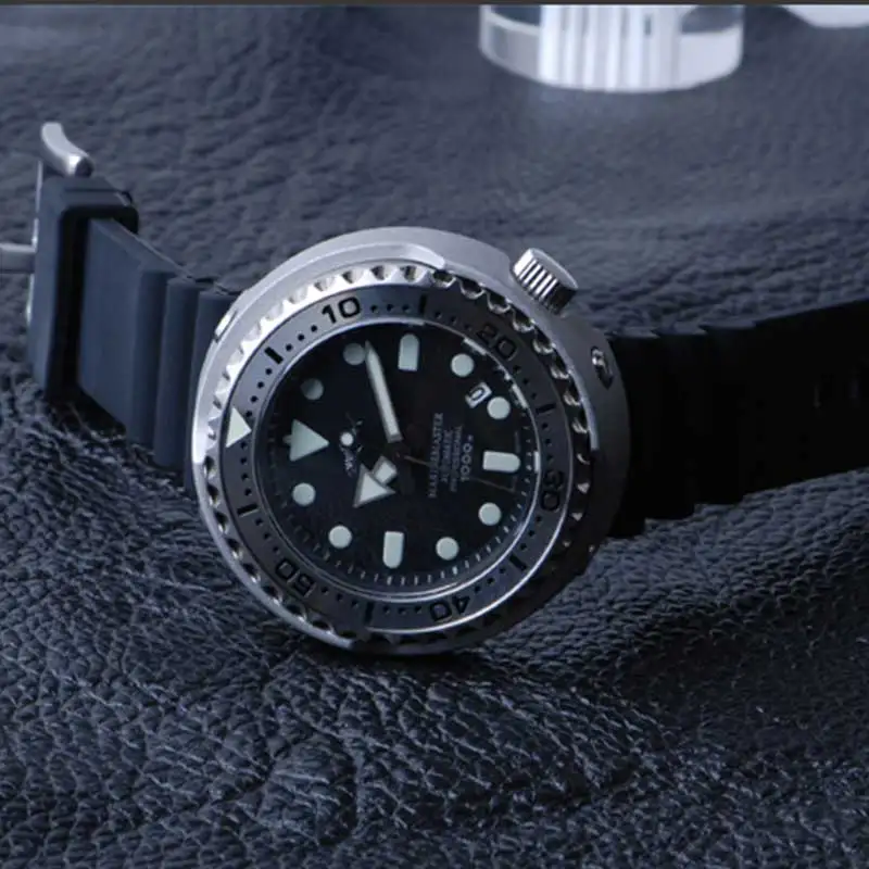 HEIMDALLR Tuna Sports Diver Men Watches 100Bar Waterproof Luminous Sapphire Crystal NH35A Movement Automatic Mechanical Watches