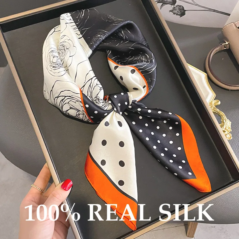 

Новый 100% натуральный шелковый шарф для женщин, квадратный, мягкий, струящийся, легкий, прохладный, пашмина, платок, хиджаб, бандана, пончо