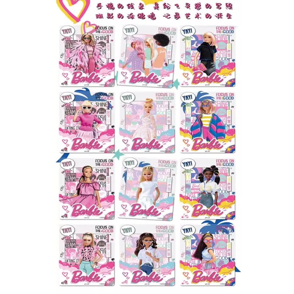 VANCARD'S Genuine American Animation Collection Cards Cartoon Cute Princess Fashion Outing Moment Cards Children Festival Gifts