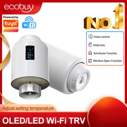 Tuya TRV Wifi Thermostat Smart Home Thermostatic Radiator Valve Head Actuator Heating Temperature Controller Alexa Google Home