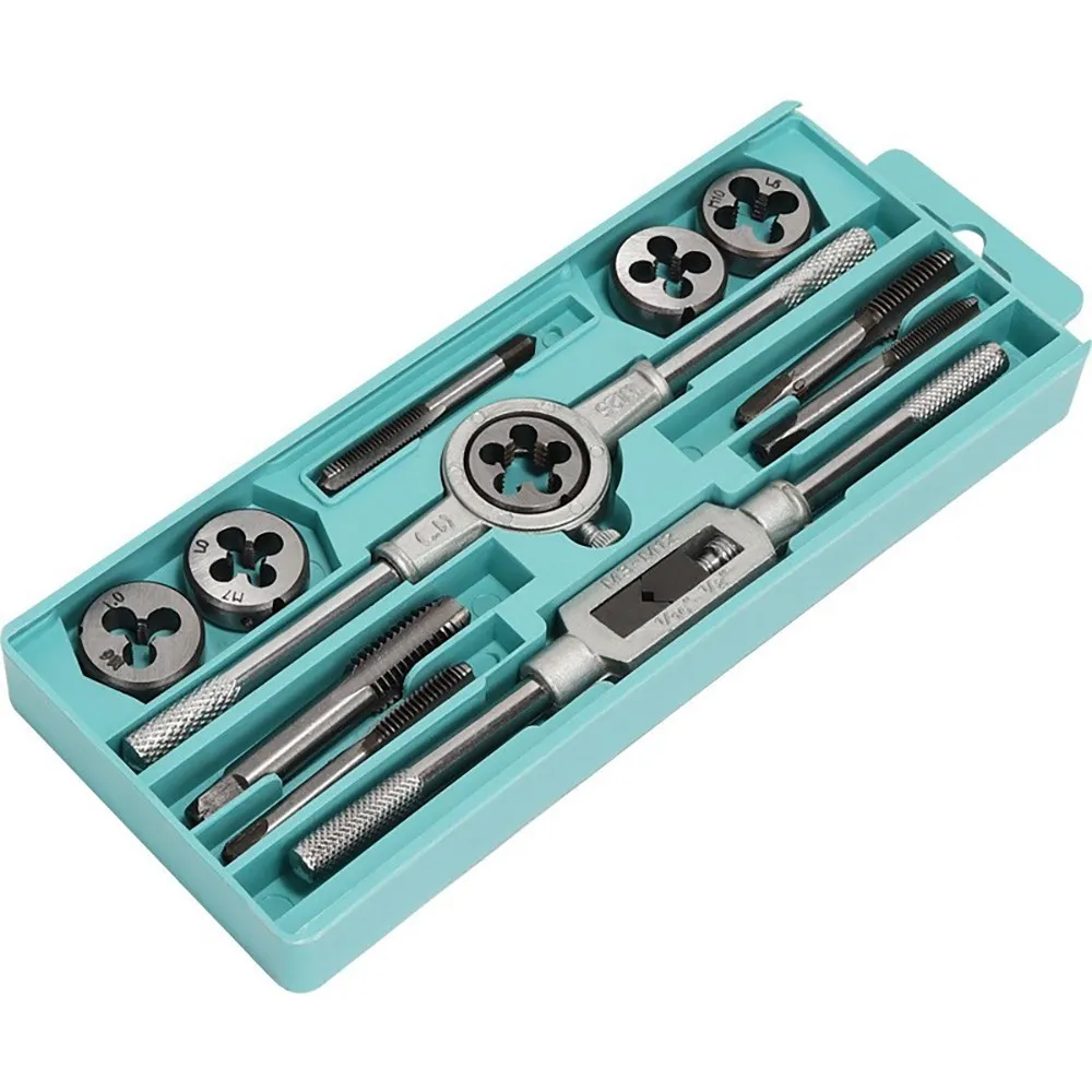 Imagem -04 - Meikela Metric Mão Tap e Die Grupo Plugs Rosca Ferramentas Diretas Taper Reamer M3-m12 12 Pcs 20 Pcs