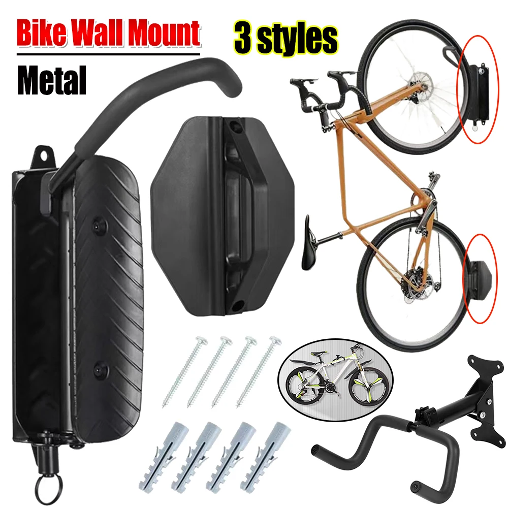 1PC Bicycle Wall Mount Bike Hook Fixed Hanging Hook Heavy Duty Bike Holder Rack Bike Display Rack for Garage Indoor Bike