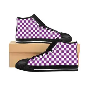 

80s 90s Checkered Shoes Old School Retro Classic