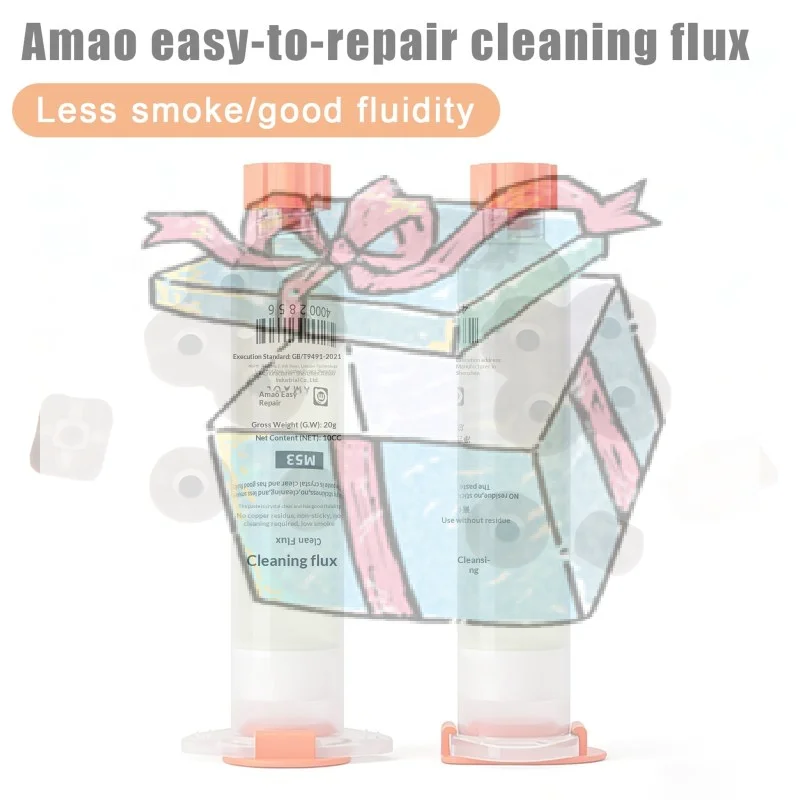 

【CCA】Легко восстанавливаемый и очищаемый припой-флюс M53 в тюбике-игле, паяльная паста BGA для мобильных телефонов, процессоров и материнских плат