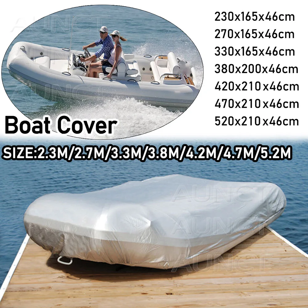 

Boat Cover V Shape Waterproof Dustproof for Iatable Boat kayak Heavy Boat Fishing Rubber Boat Cover