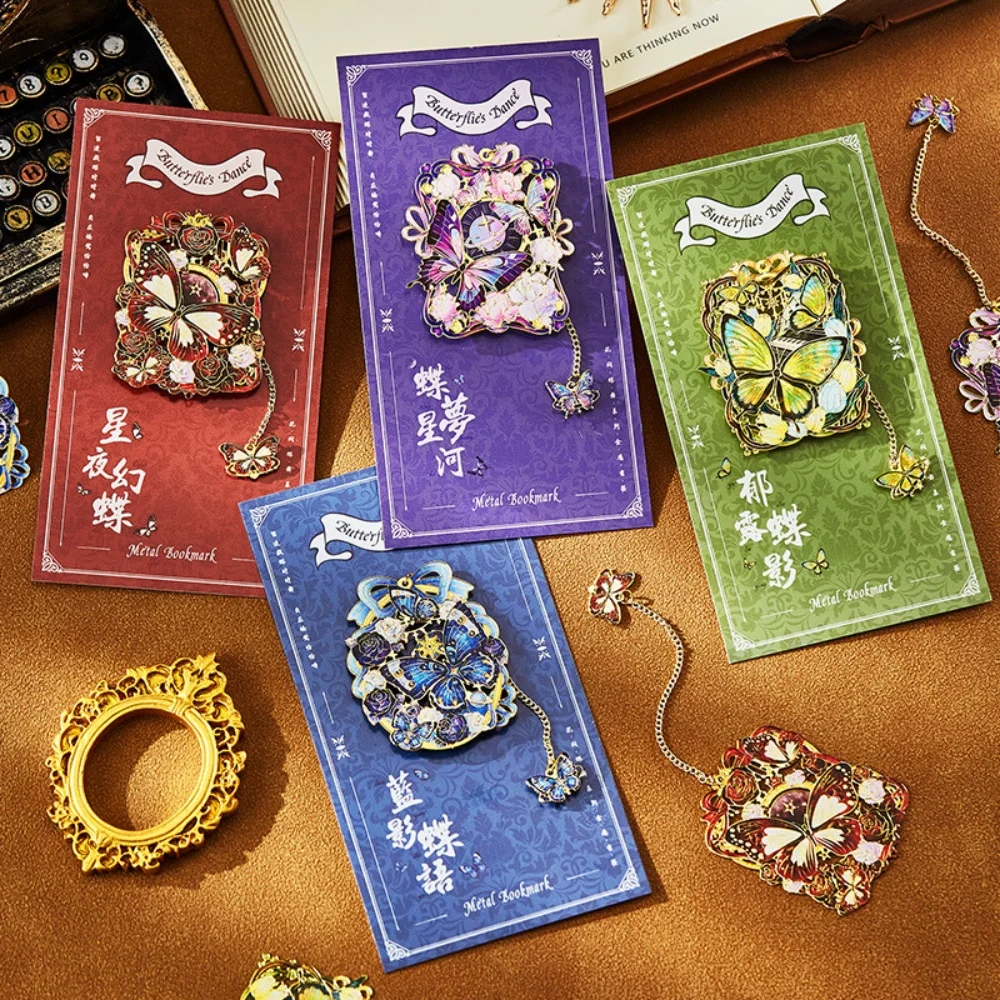 

Изысканный разделитель закладок, высококачественная металлическая закладка в виде бабочки, художественный зажим для книги, прочная закладка для рисования маслом для учителя